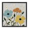 Stupell Industries Modern Primaries Blooms Framed Floater Canvas Wall Art Design by Carol Robinson